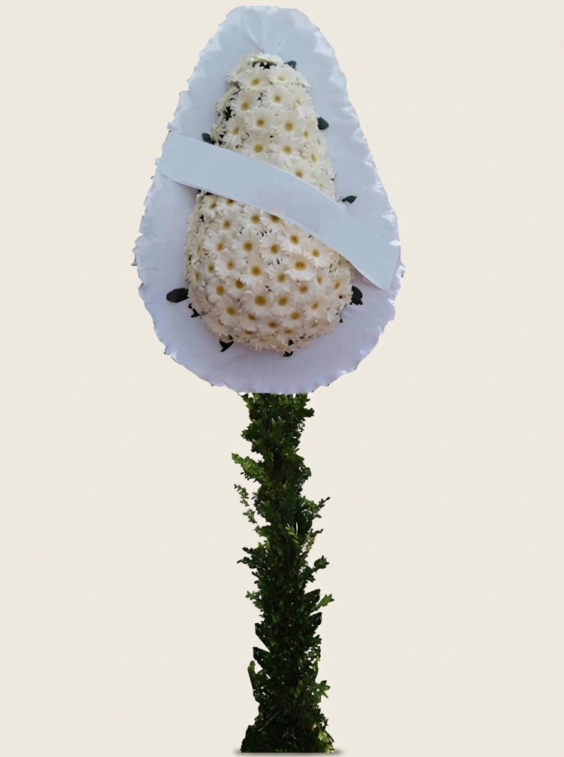 Beyaz Gerbera Çelenk